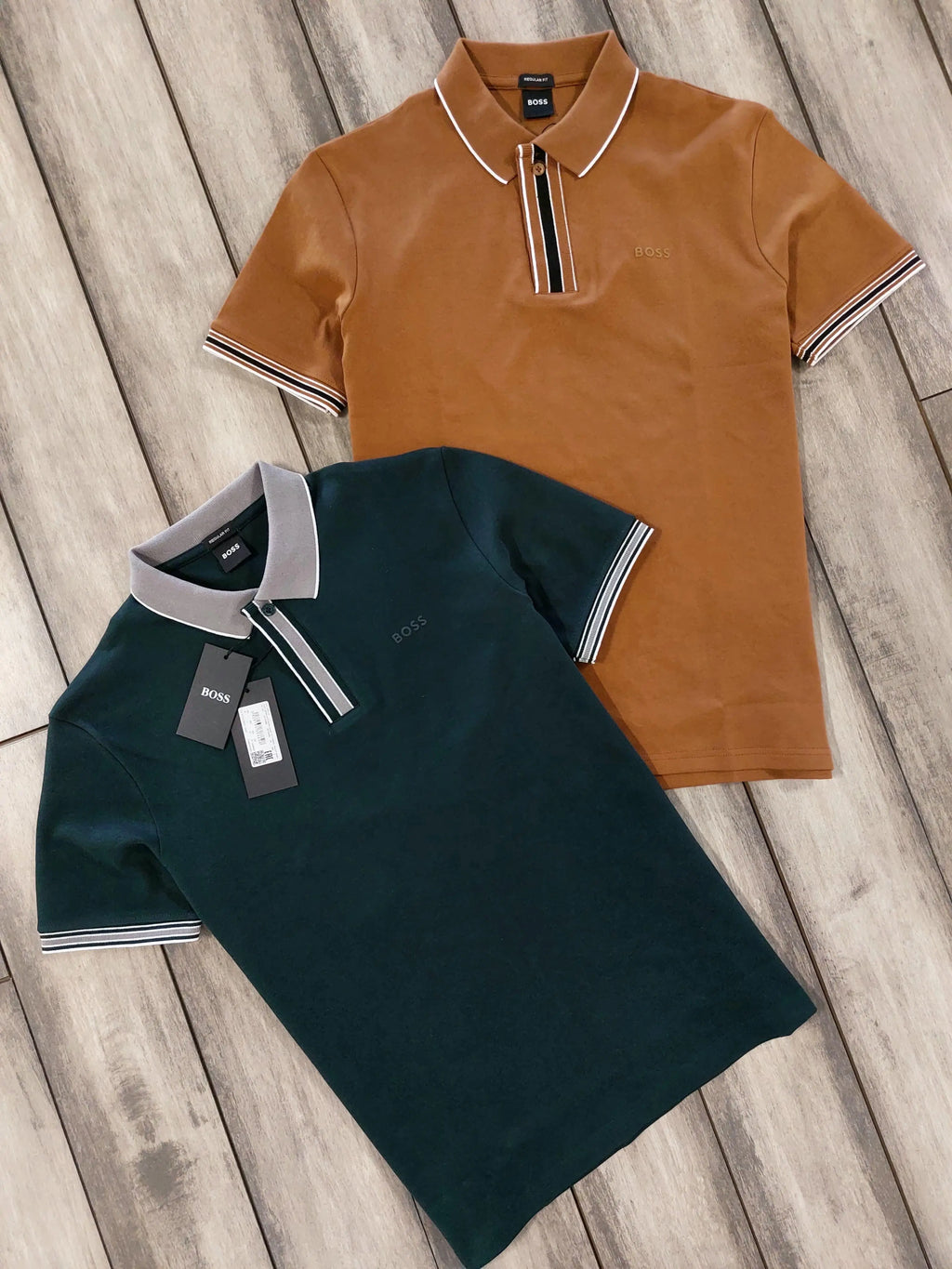 Hugo Boss Brown Logo Work Premium Polo T-Shirt