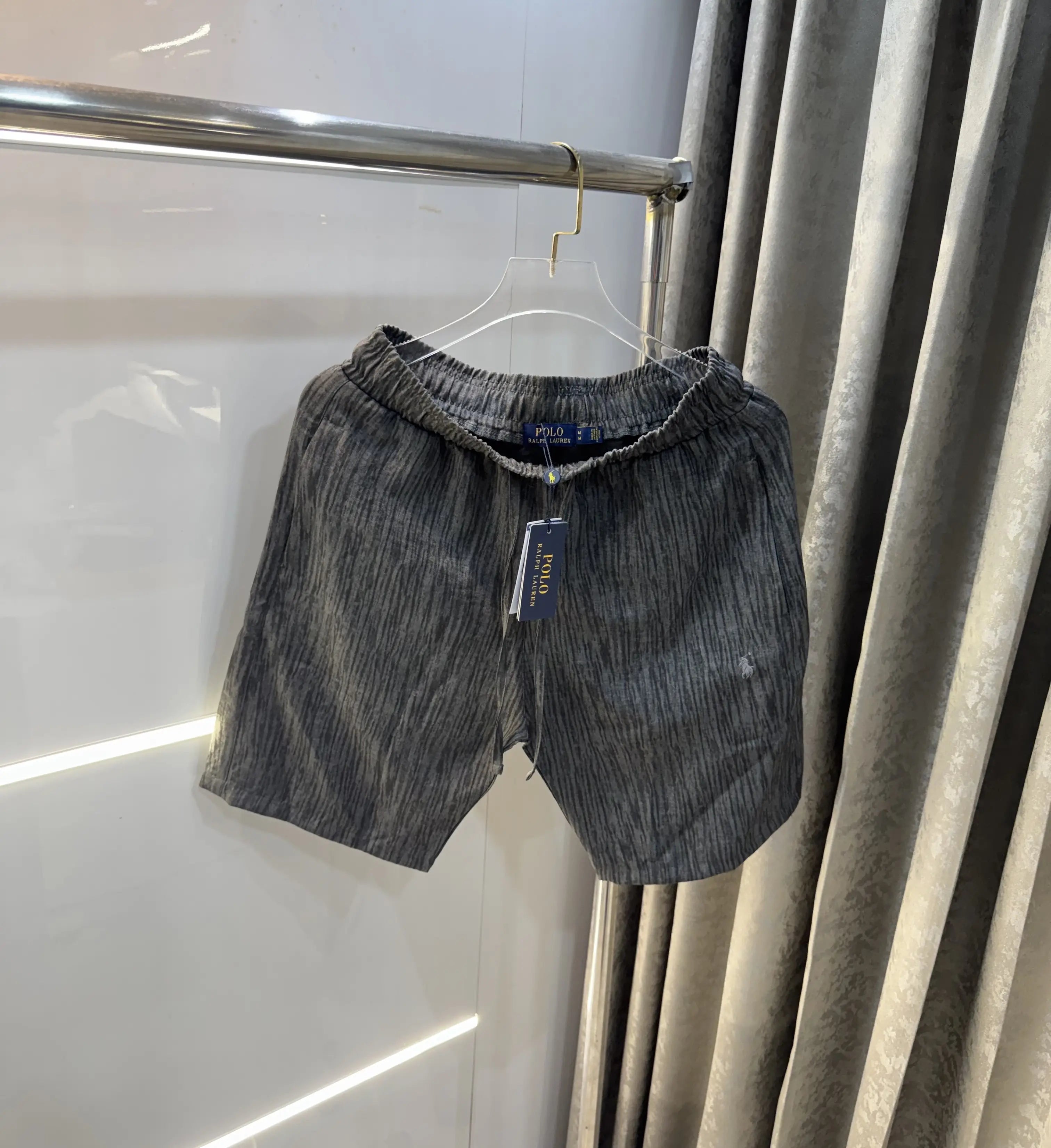 Ralph Lauren Grey Premium Linen 🩳 Shorts Main image