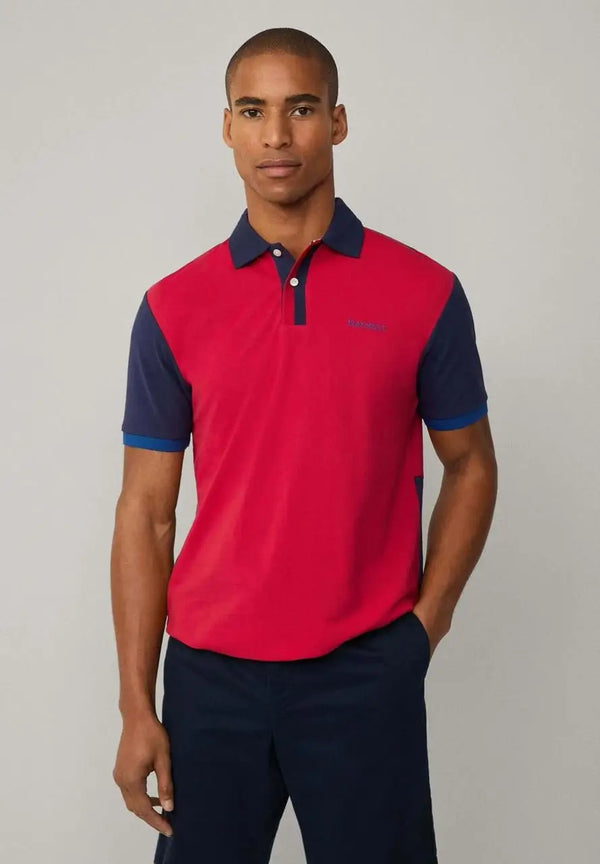Hacket Red Logo Work Premium Polo T-Shirt
