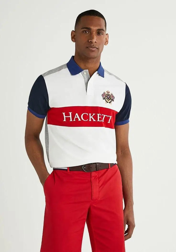 Hacket White Logo Work Premium Polo T-Shirt Main image