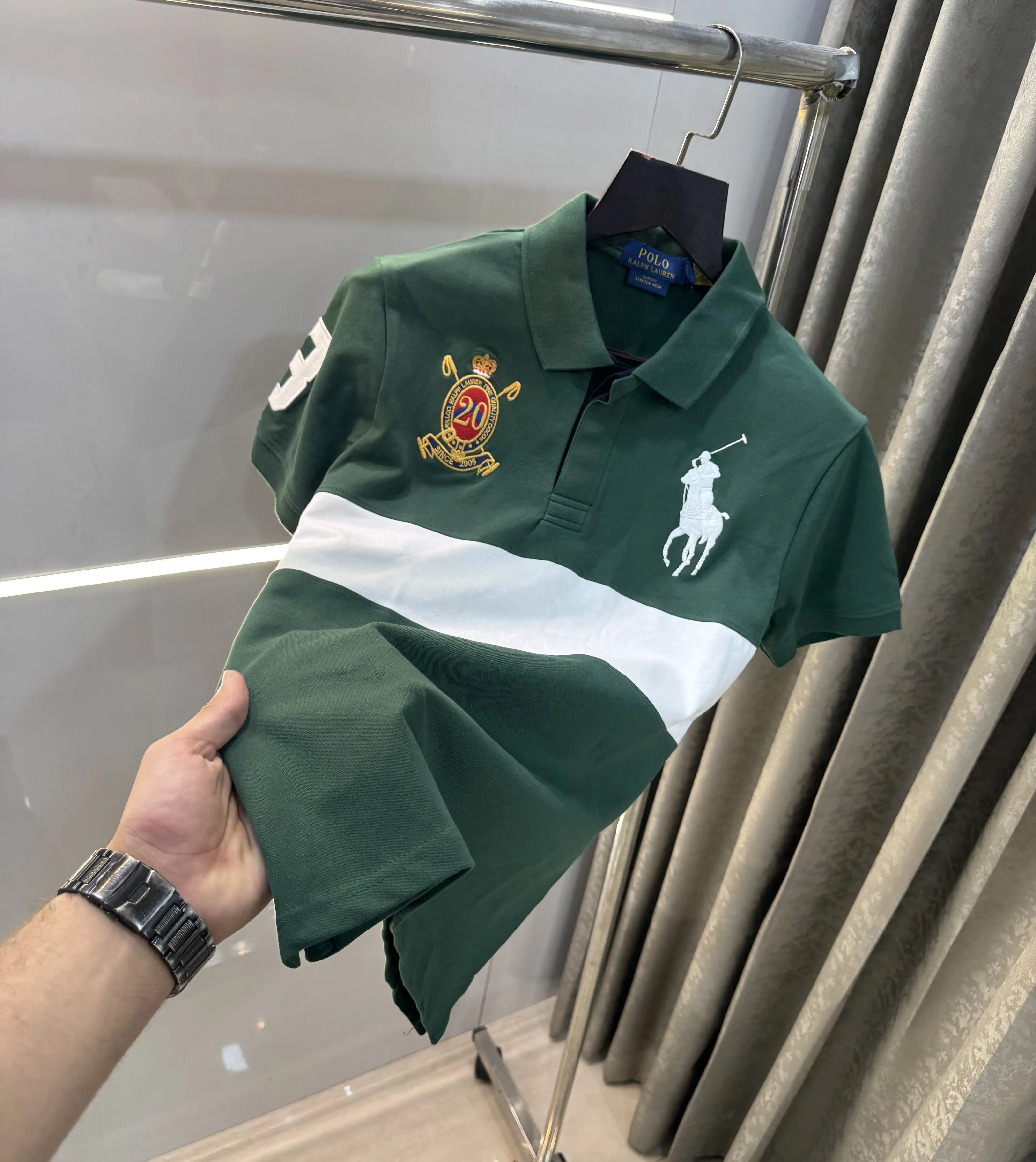Ralph Lauren Olive Green Embroidery Logo premium Polo T-shirt Secondary image