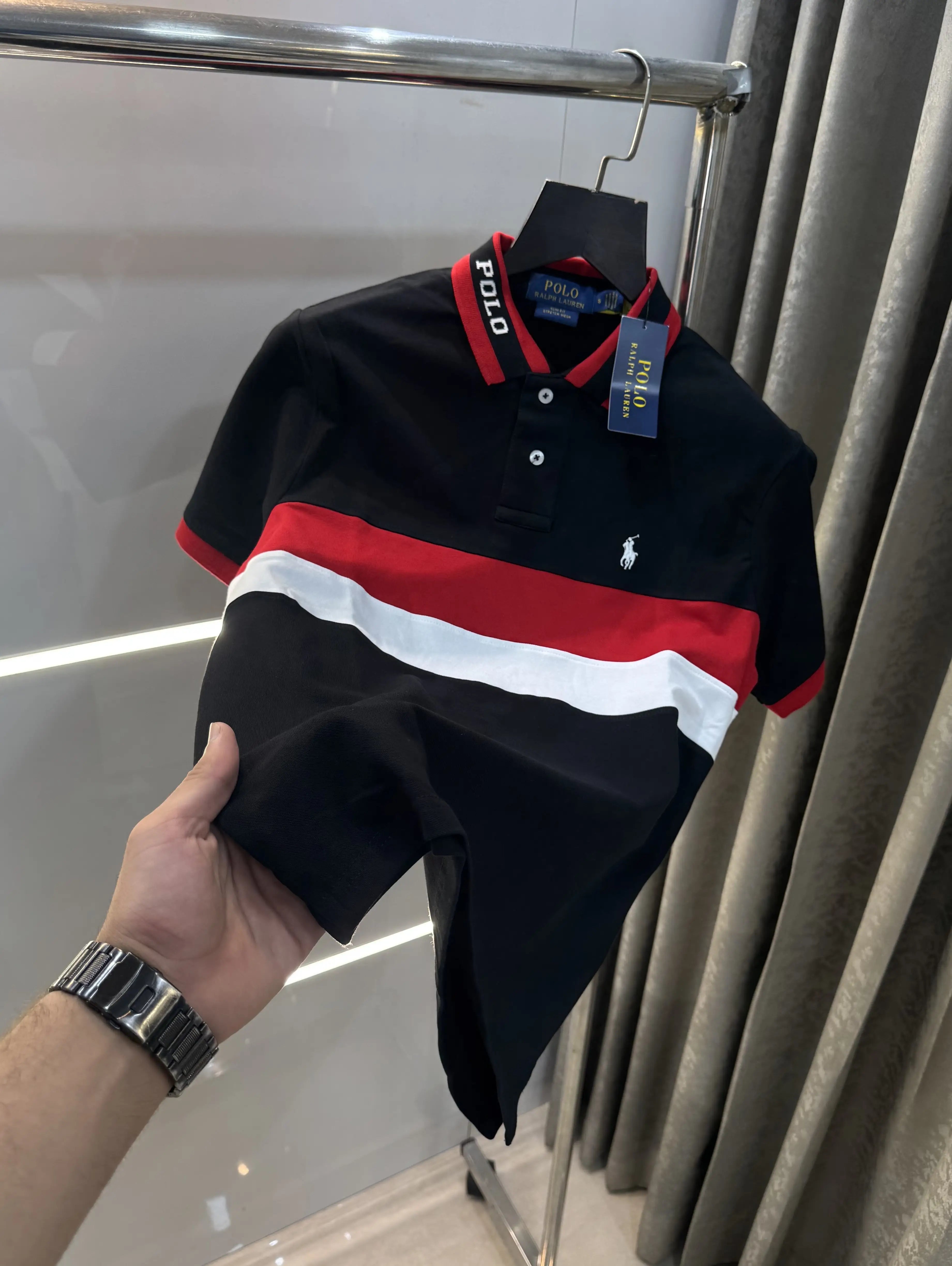 Ralph Lauren Black Embroidery Logo premium Polo T-shirt Secondary image