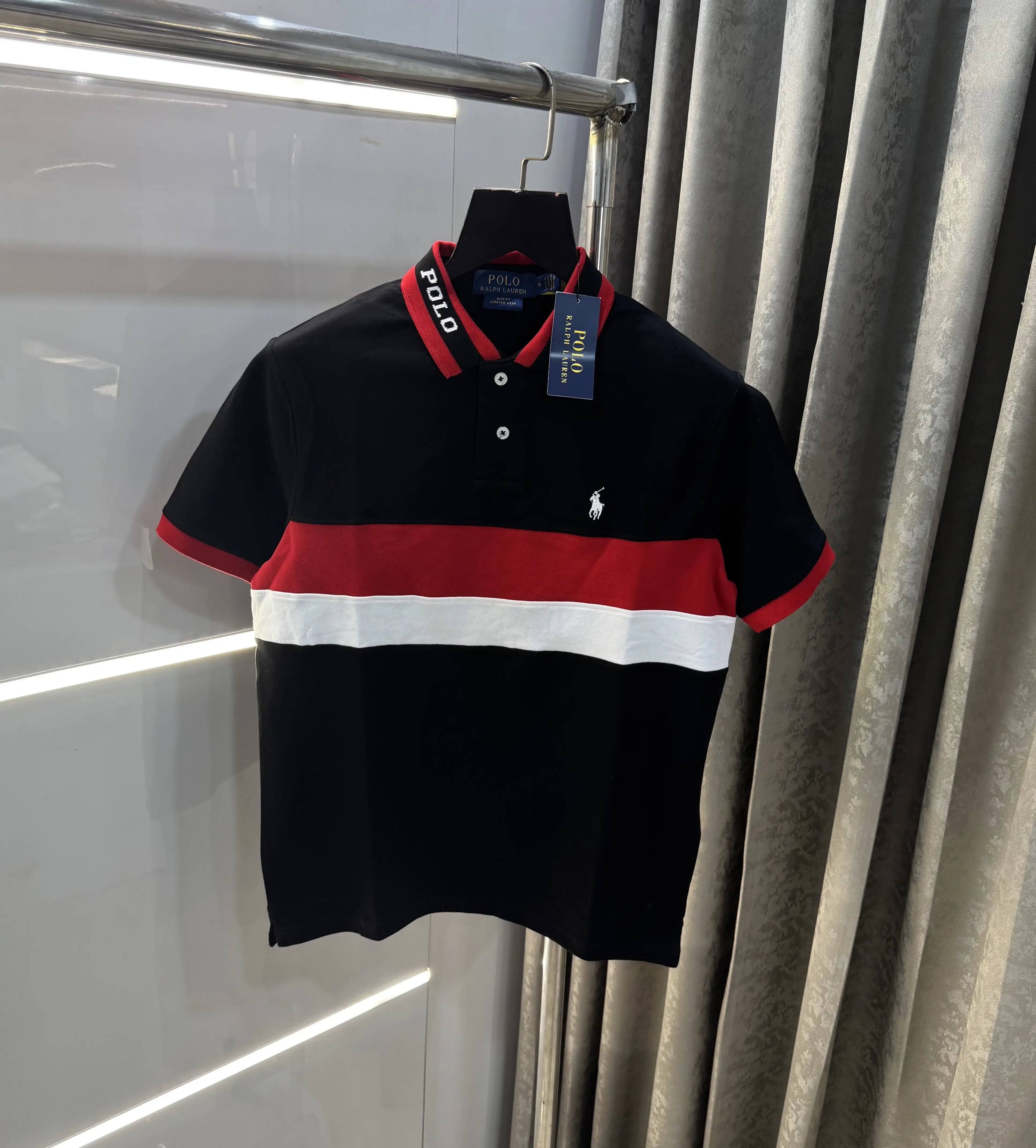 Ralph Lauren Black Embroidery Logo premium Polo T-shirt Main image