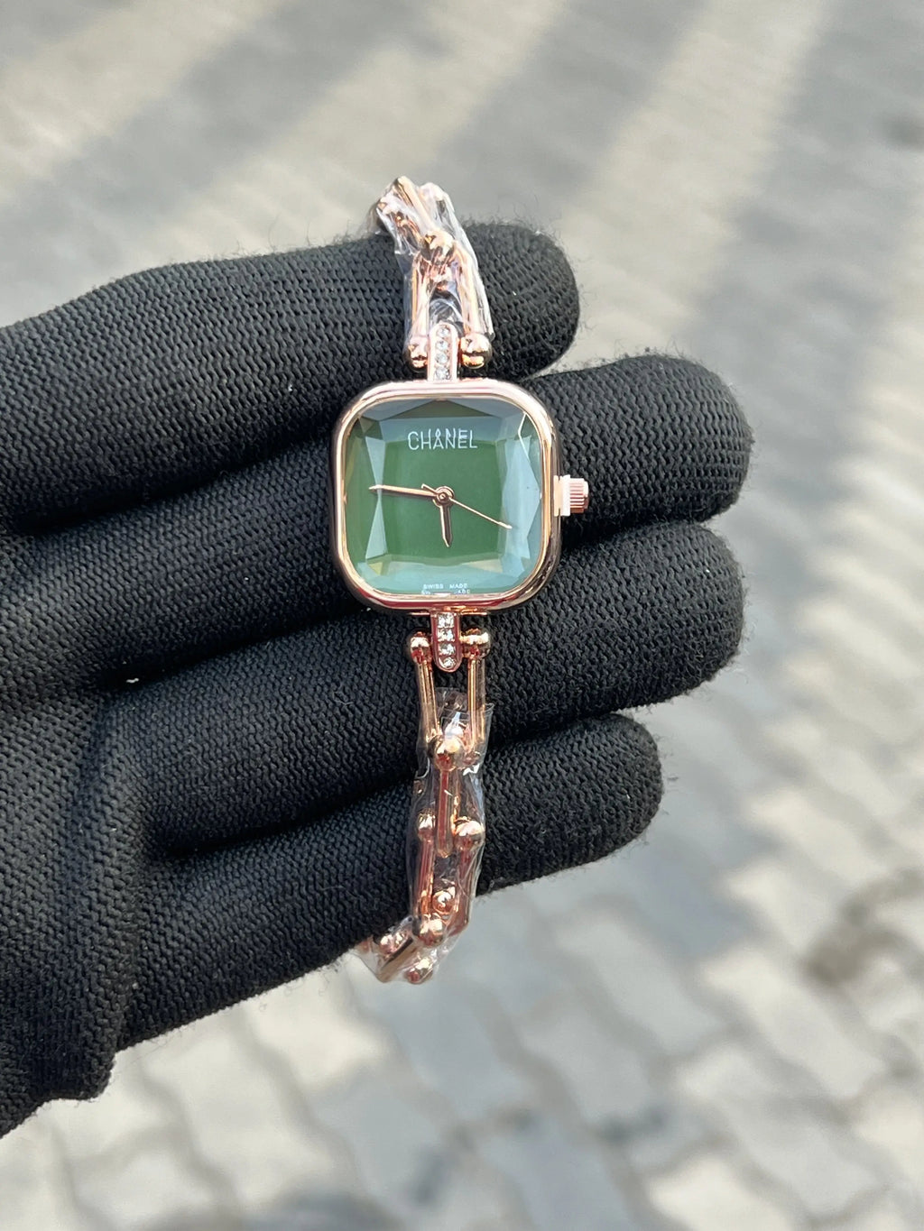 Channe_l Rose Gold Green