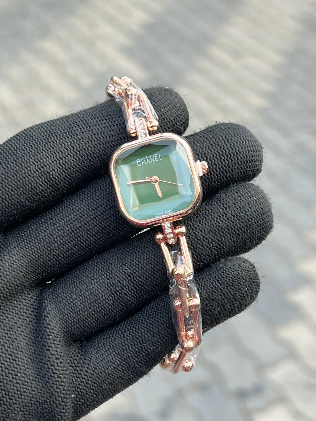 Channe_l Rose Gold Green