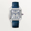 Cartier Dumont Arabic Silver Blue