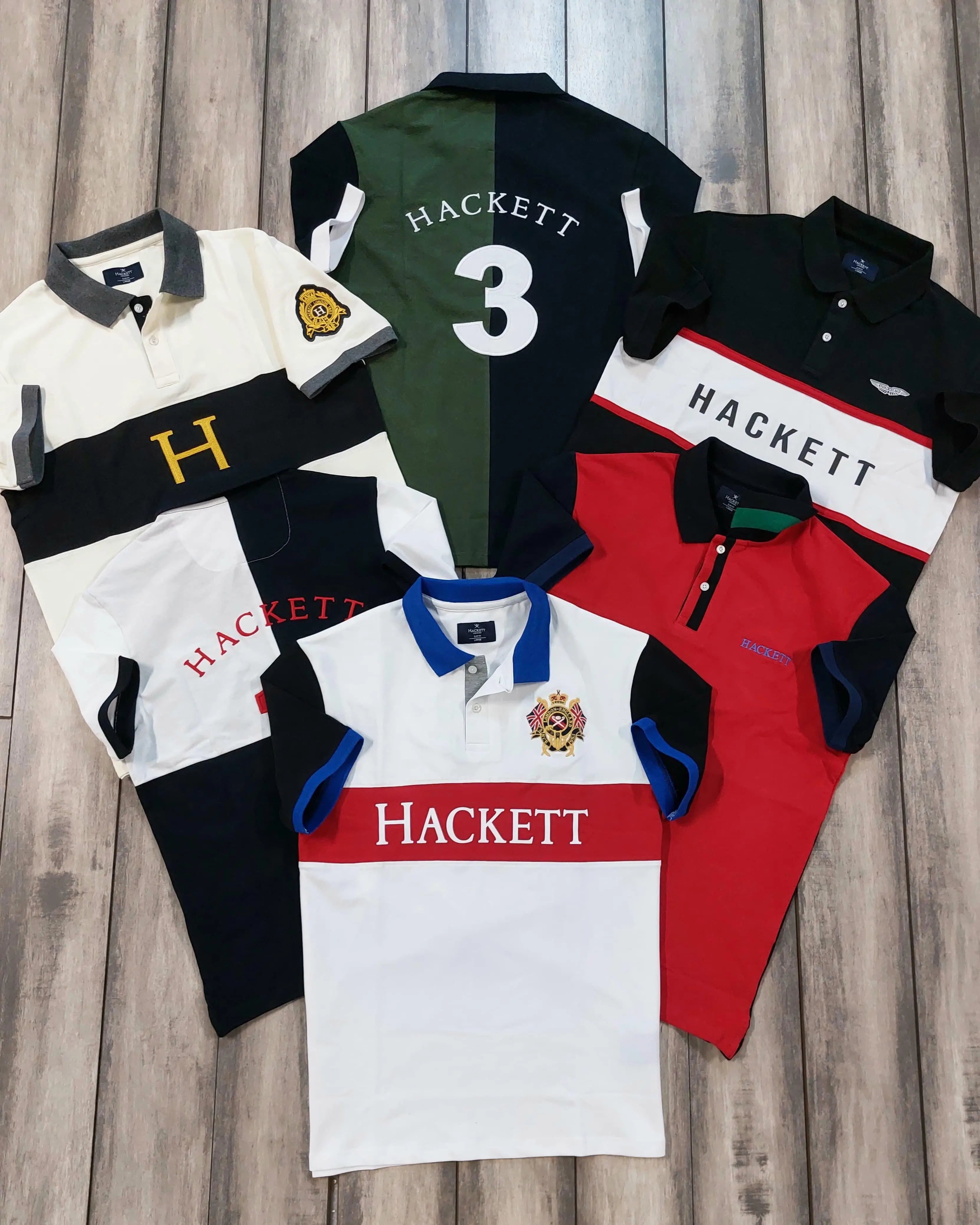 Hacket Navy Blue Logo Work Premium Polo T-Shirt
