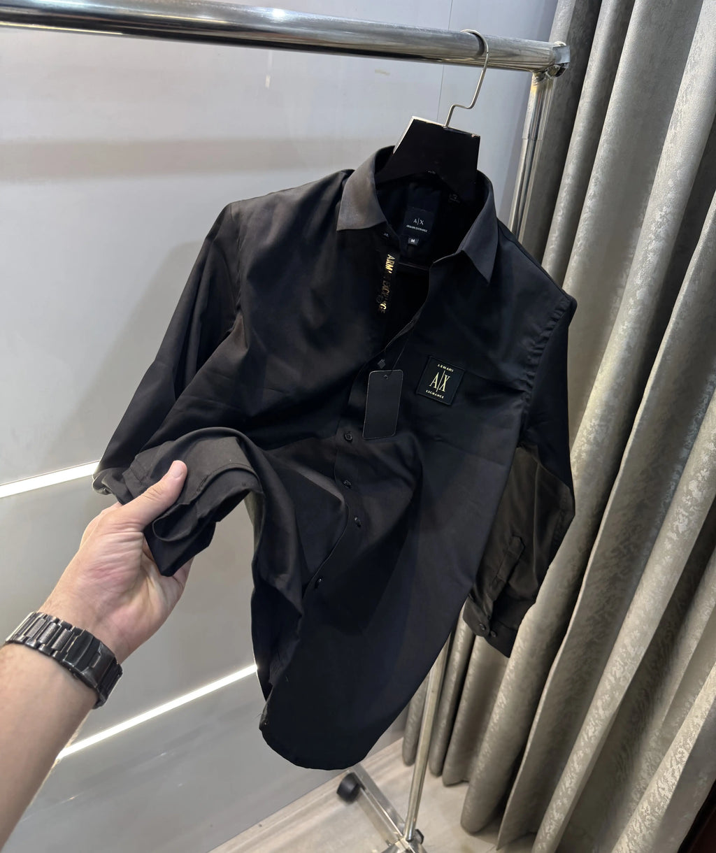 Arman i Exchange Black Logo Work Premium Shirt