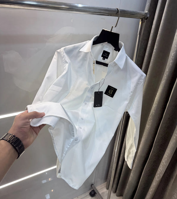 Arman i Exchange White Logo Work Premium Shirt