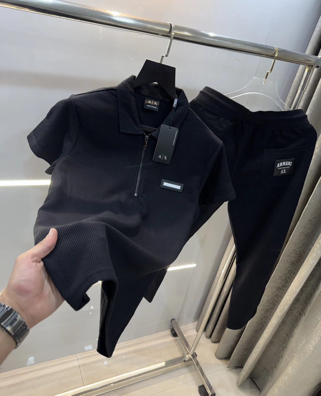 Arman i Exchange Black A Logo Work Premium Tracksuit
