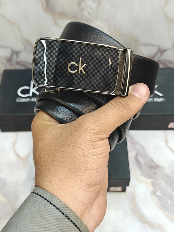 CK CALVIN KLEIN PREMIUM QUALITY AUTOLOCK BELT WITH OG BOX CK-513
