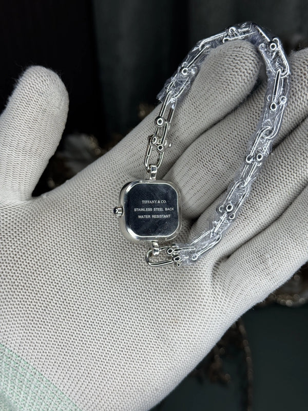 Tiffany&Co. Silver Blue Premium Ladies Watch