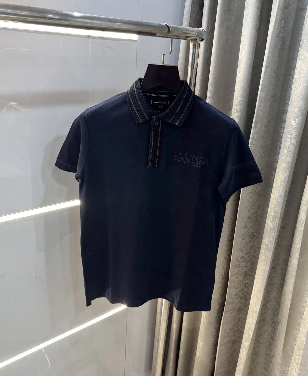 Tomm y Hilfiger Navy Blue Logo Work Premium Polo T-Shirt