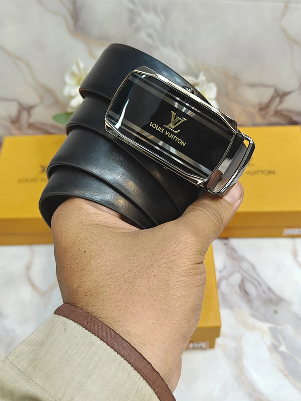 LV LOUIS VUITTON PREMIUM QUALITY AUTOLOCK REVESABLE BELT WITH OG BOX