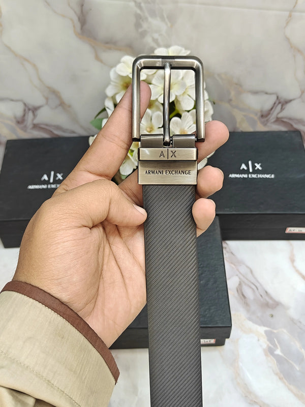 AX ARMANI EXCHANGE PREMIUM QUALITY REVERSEABLE BELT WITH OG BOX