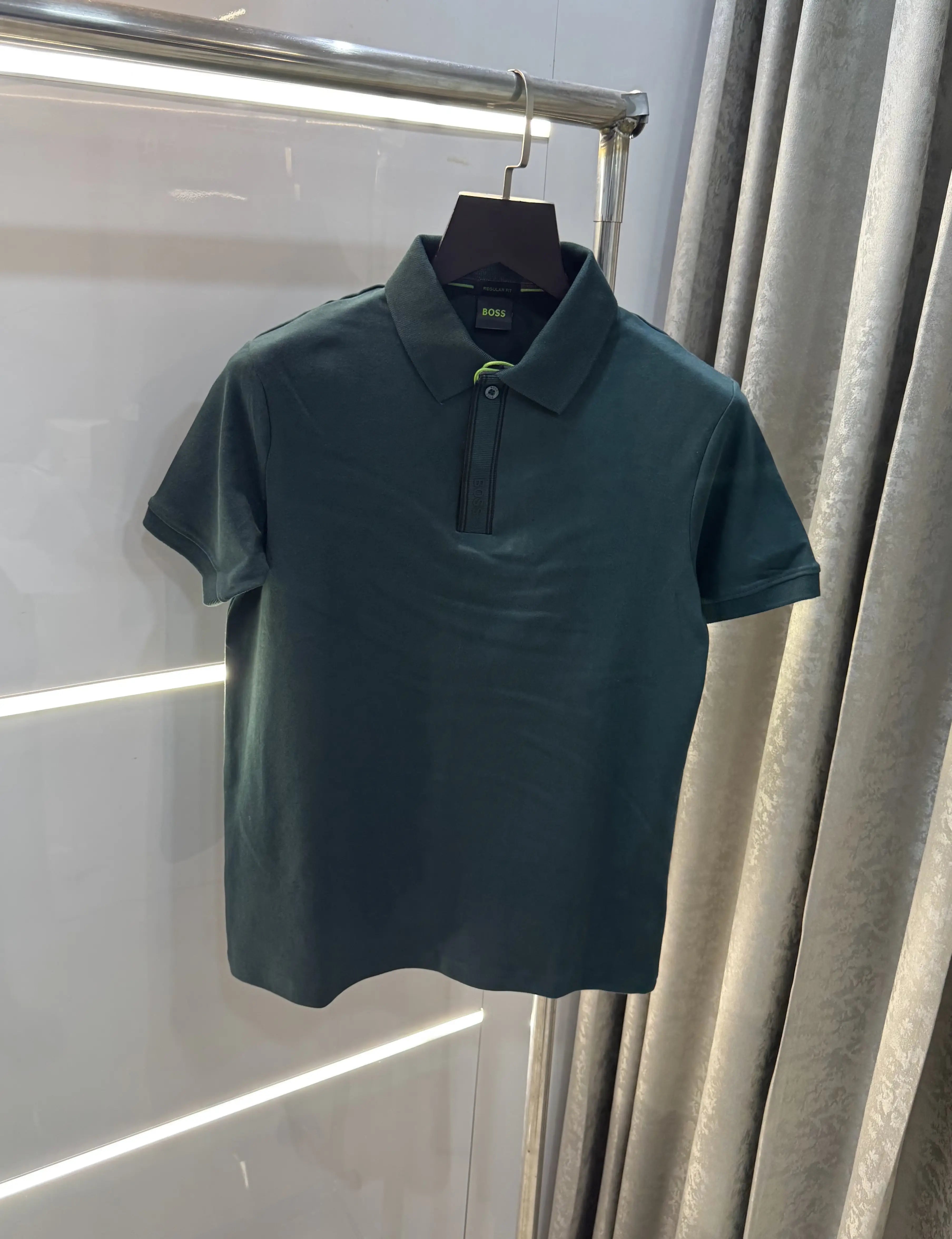 Hugo Boss Bottle Green Premium Polo T-Shirt