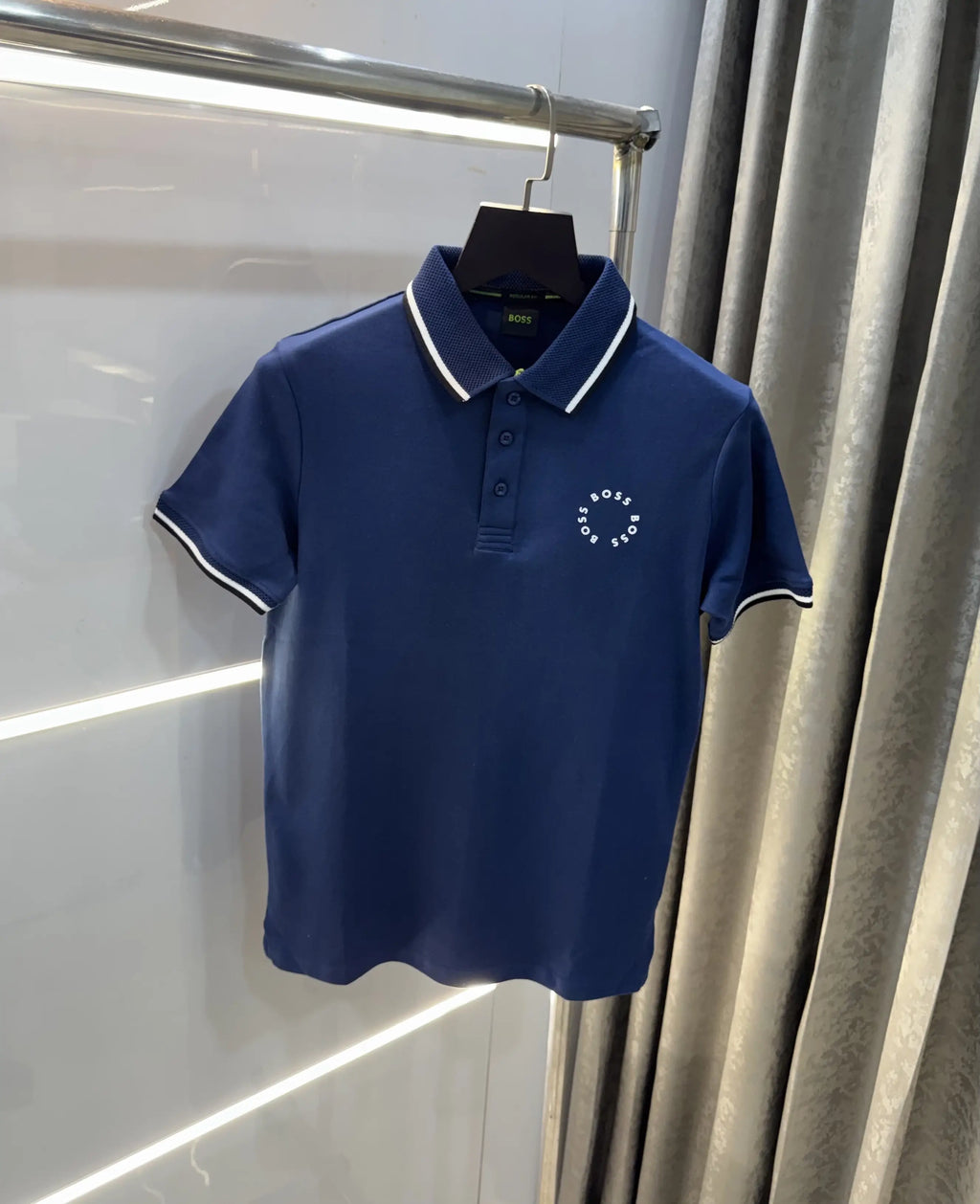 Hugo Boss Petrol Blue Premium Polo T-Shirt