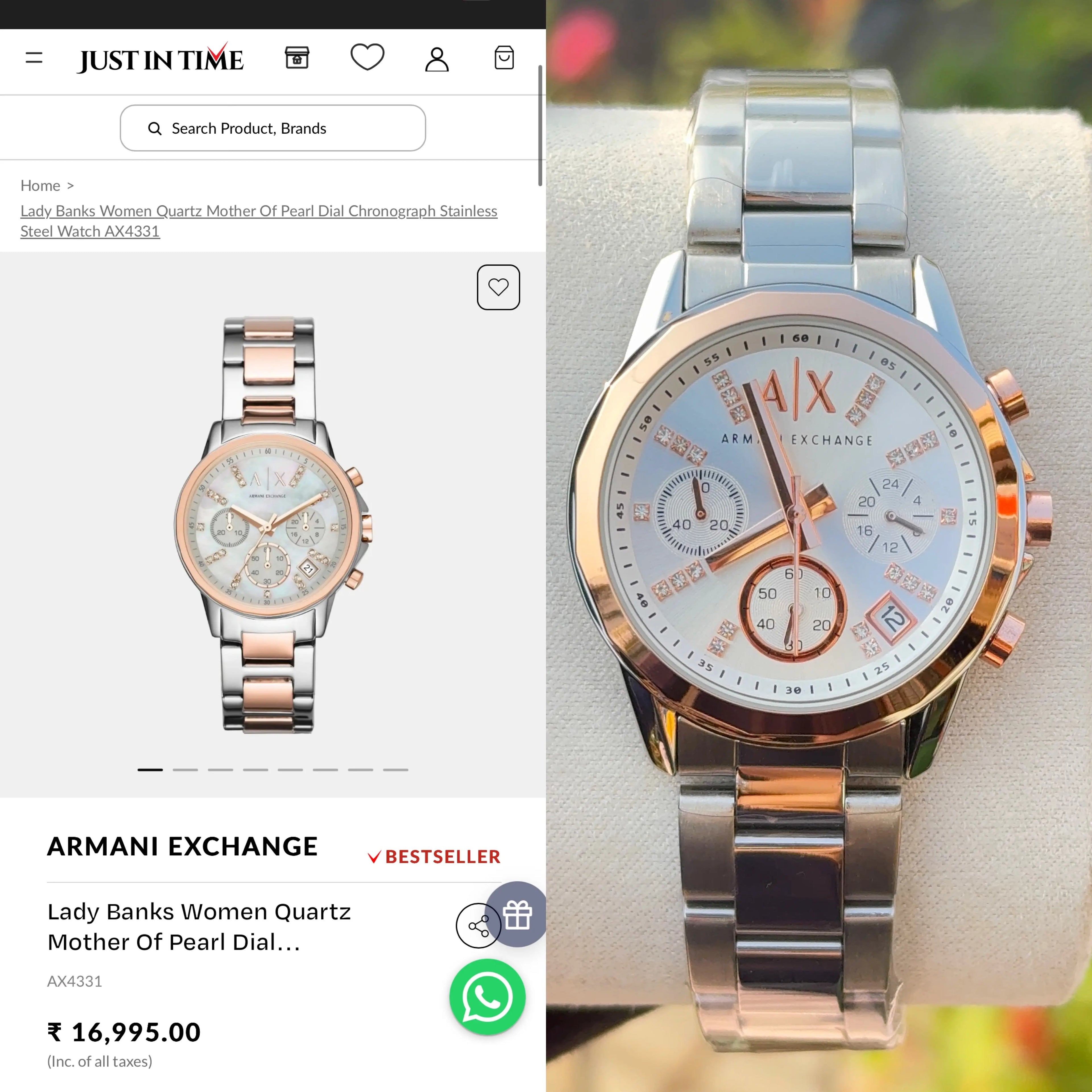 Armani Exchange for her
