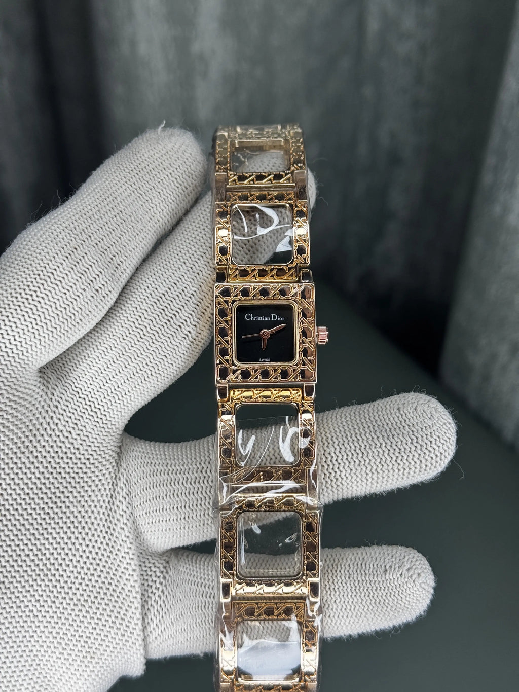 Dio r Rose Gold Black Premium Ladies Watch