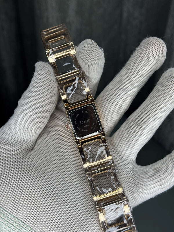 Dio r Rose Gold Black Premium Ladies Watch