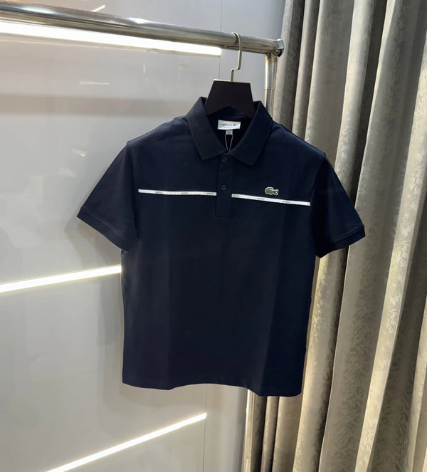 Lacost e Navy Blue Embroidery Logo Premium Polo T-Shirt