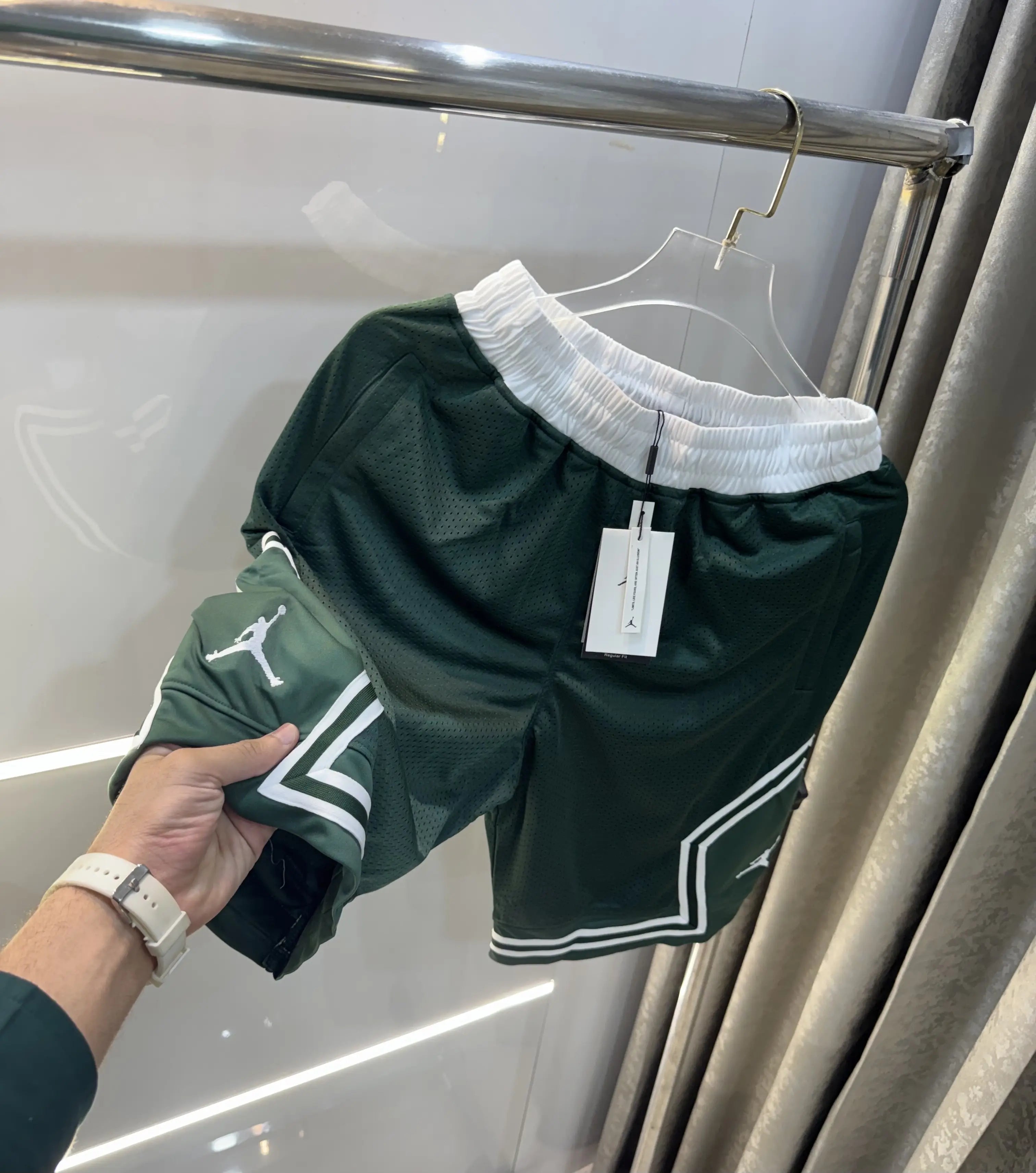 Air Jordan Bottle Green Limited Edition Premium 🩳 Shorts