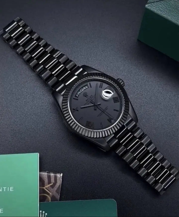 Rolex Day Date full black heavy qua