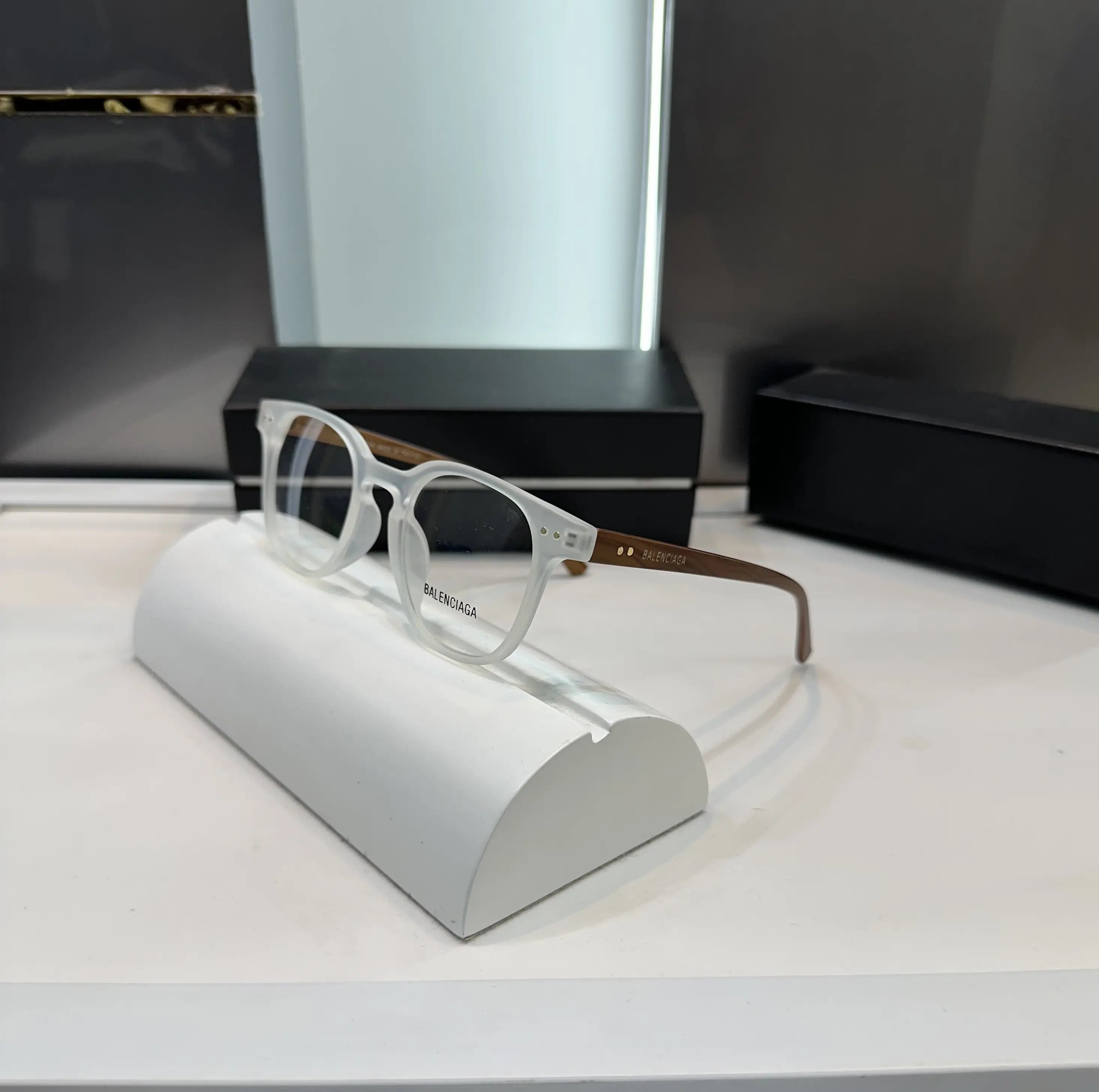 Balenciaga Wooden Ice Glasses 5183
