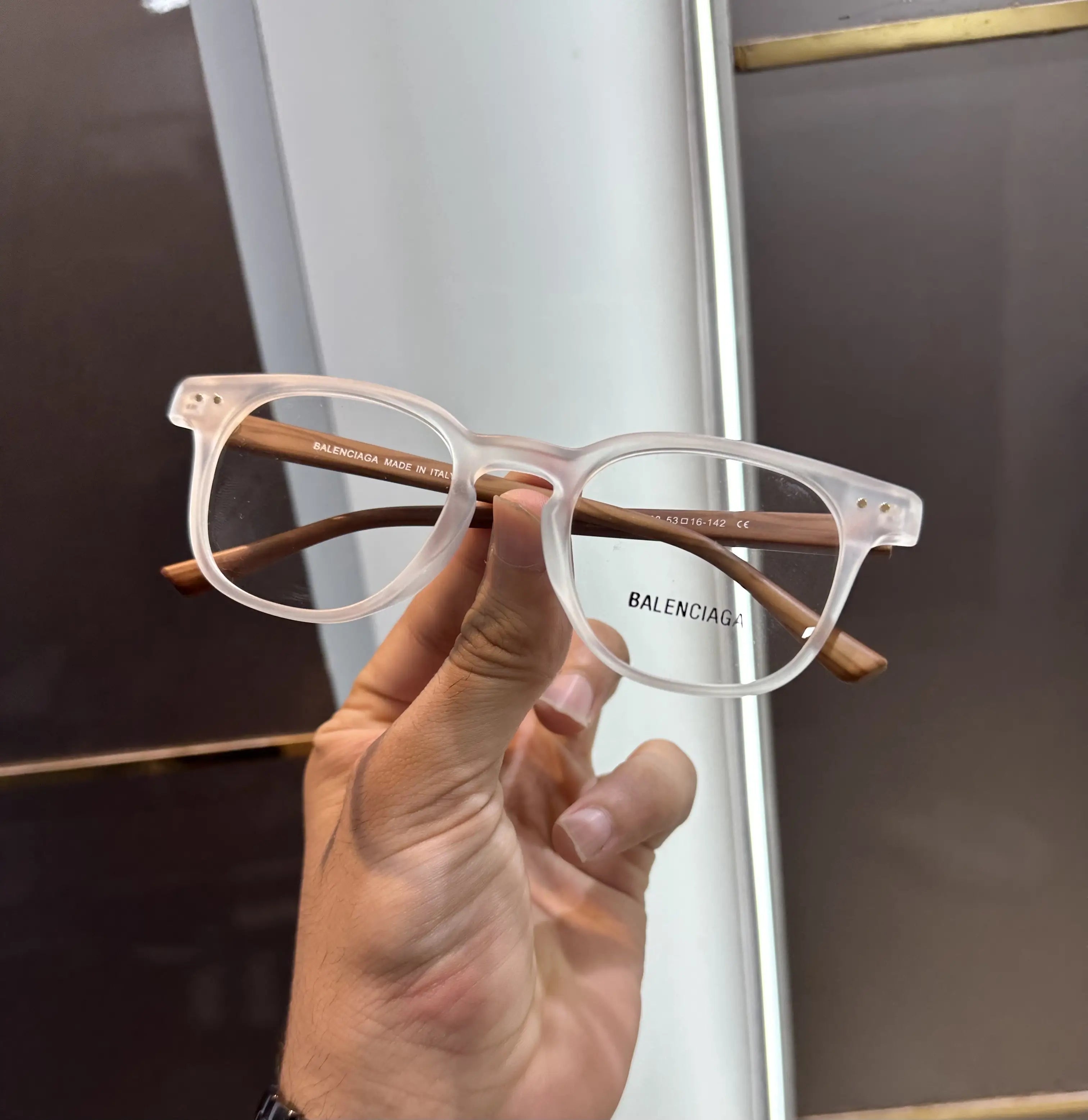 Balenciaga Wooden Ice Glasses 5183