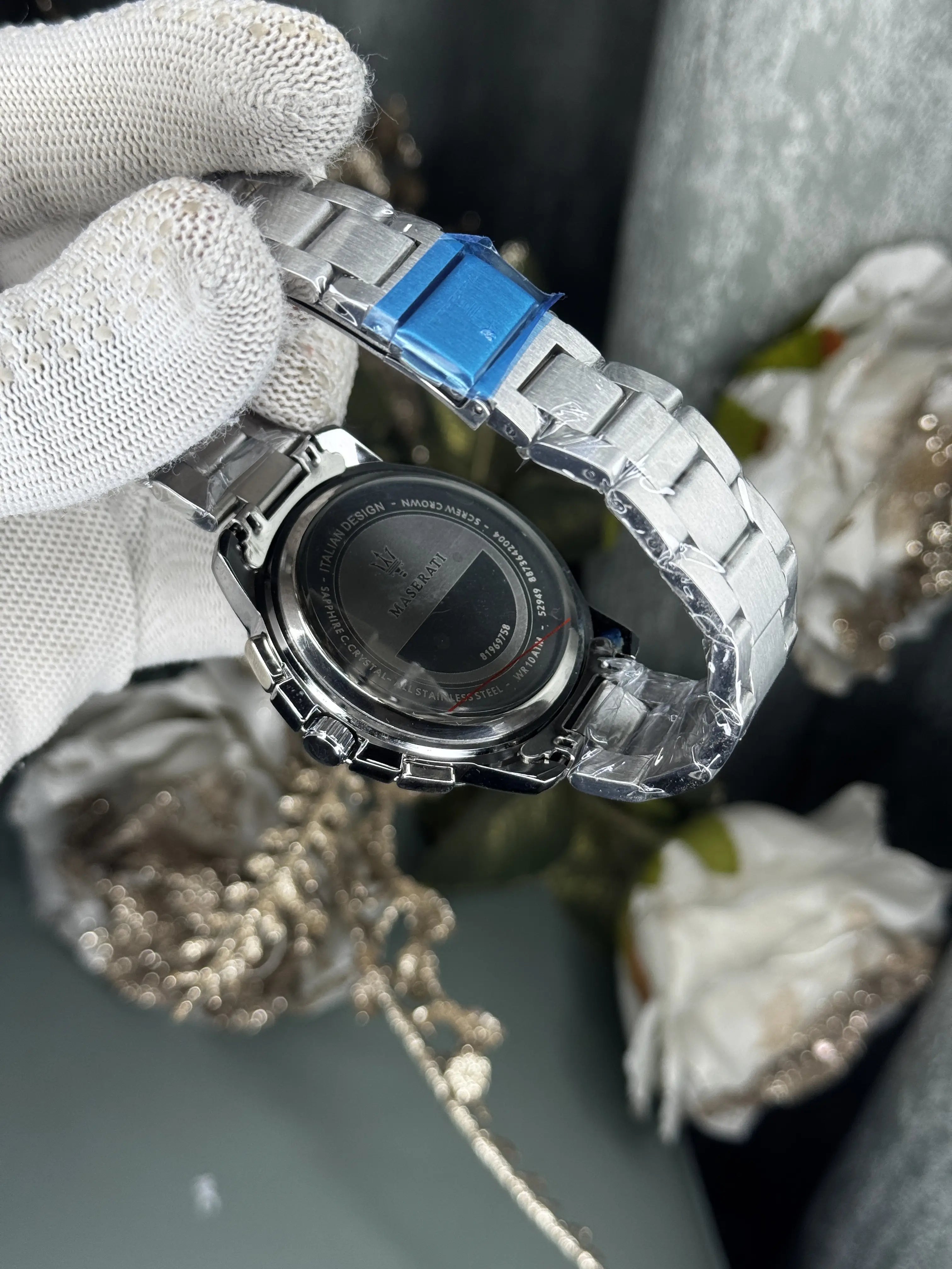 Maserati Chronograoh Silver Black Premium Watch