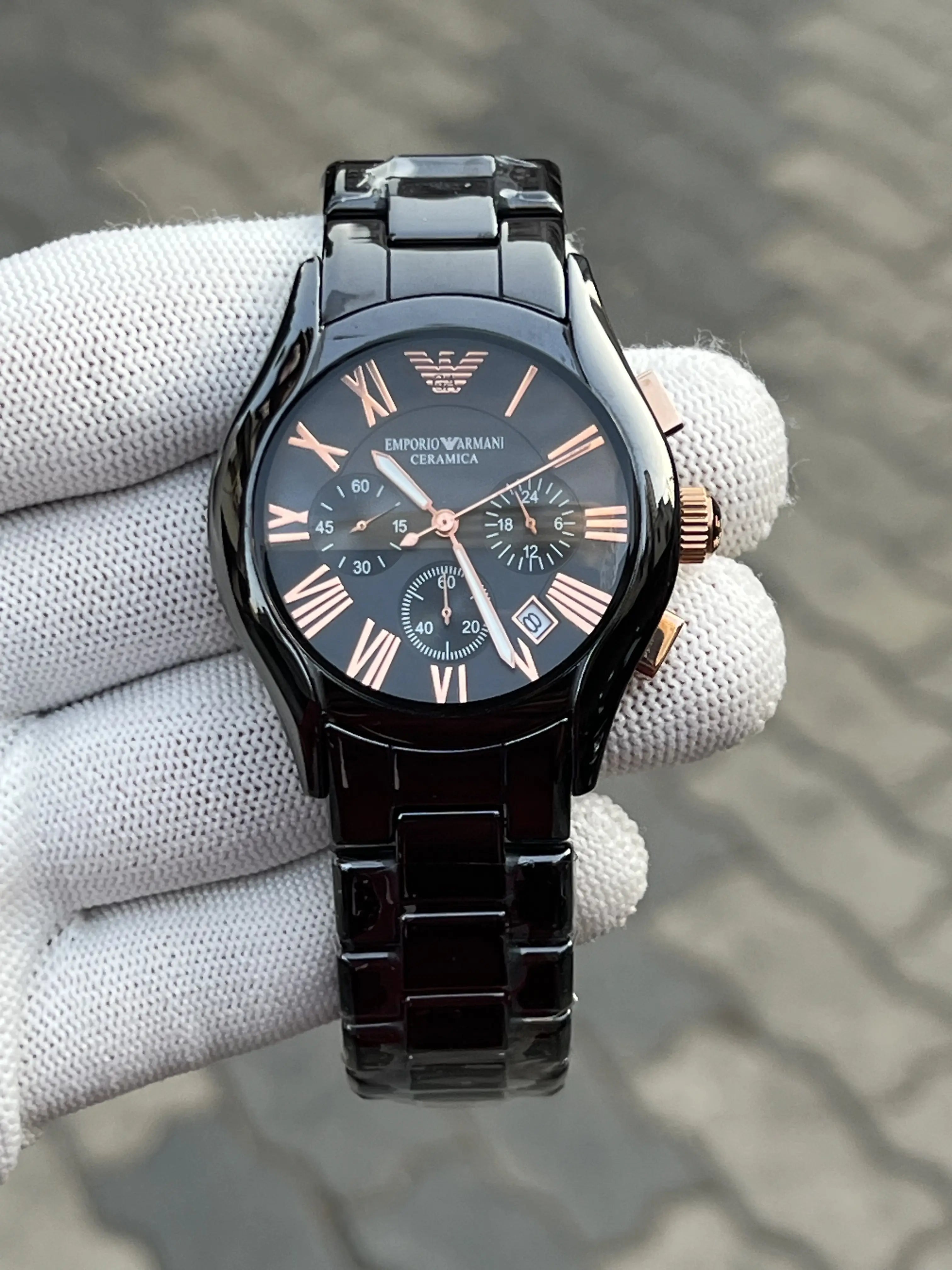 Arman_I Ceramic Black Rose Gold