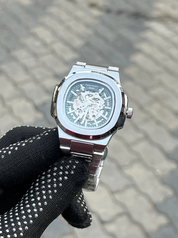 Pate_k Phillipe Automatic Silver Green
