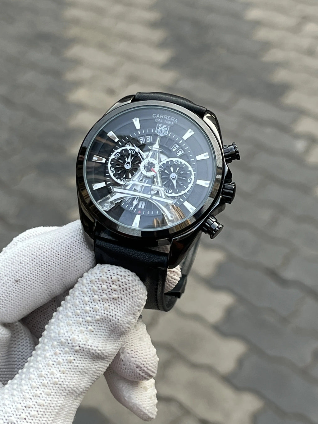 Tag Heuer Eiffel Tower Leather Full Black
