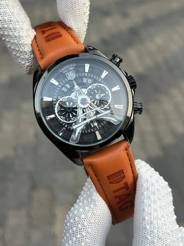 Tag Heuer Eiffel Tower Leather Brown