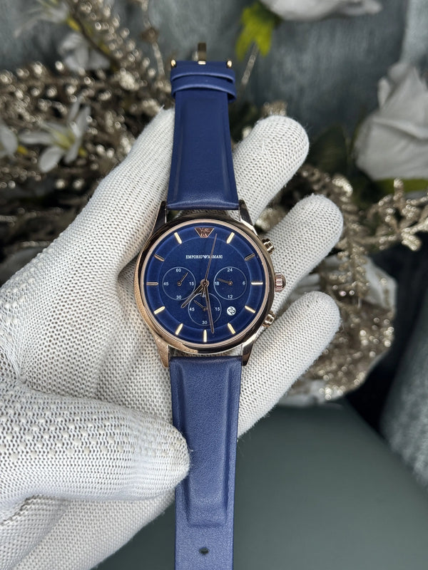 Emporio Arman i Copper Blue Chronograph Premium Watch