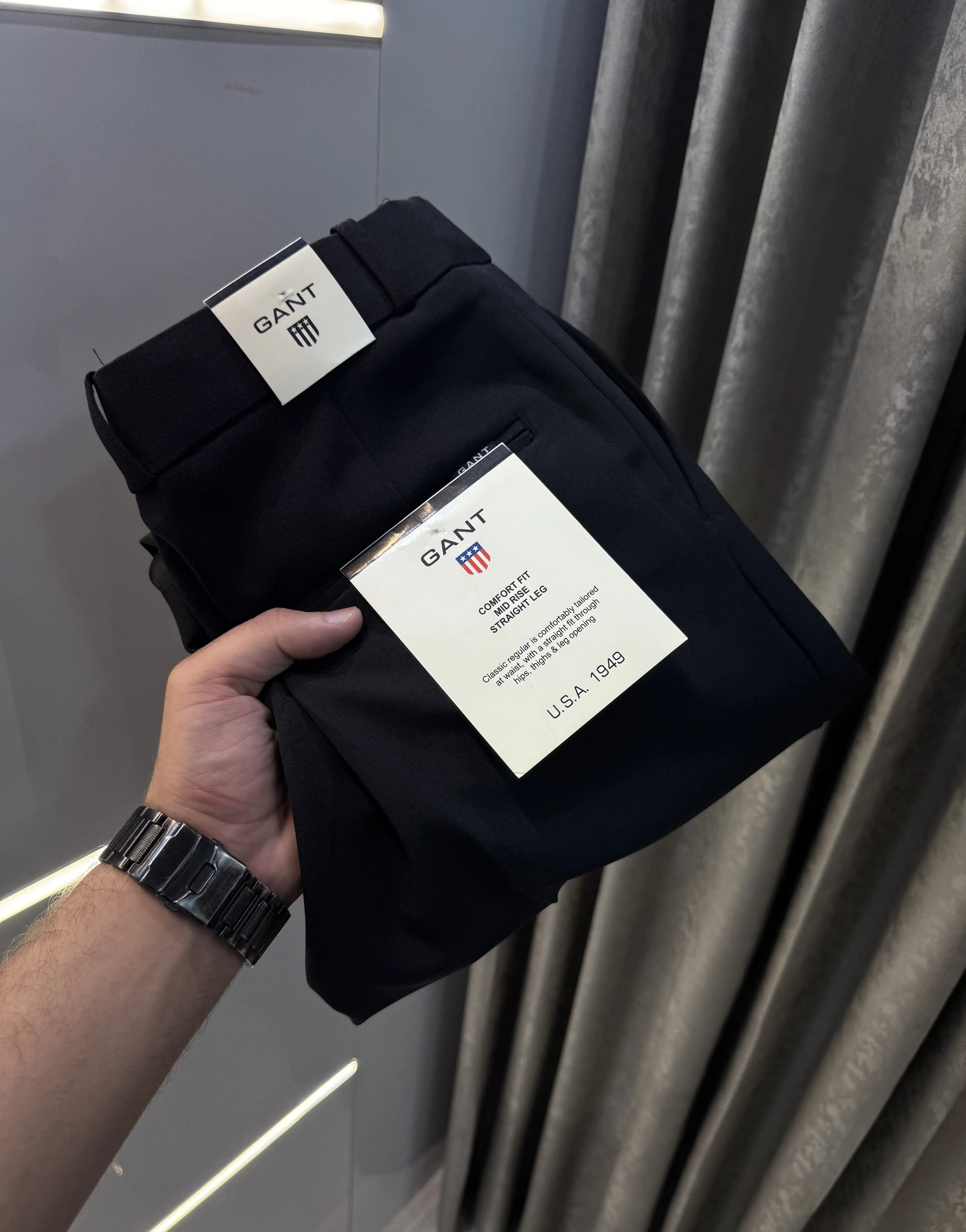 Gant Black Premium Imported Belt Strech Trouser Secondary image