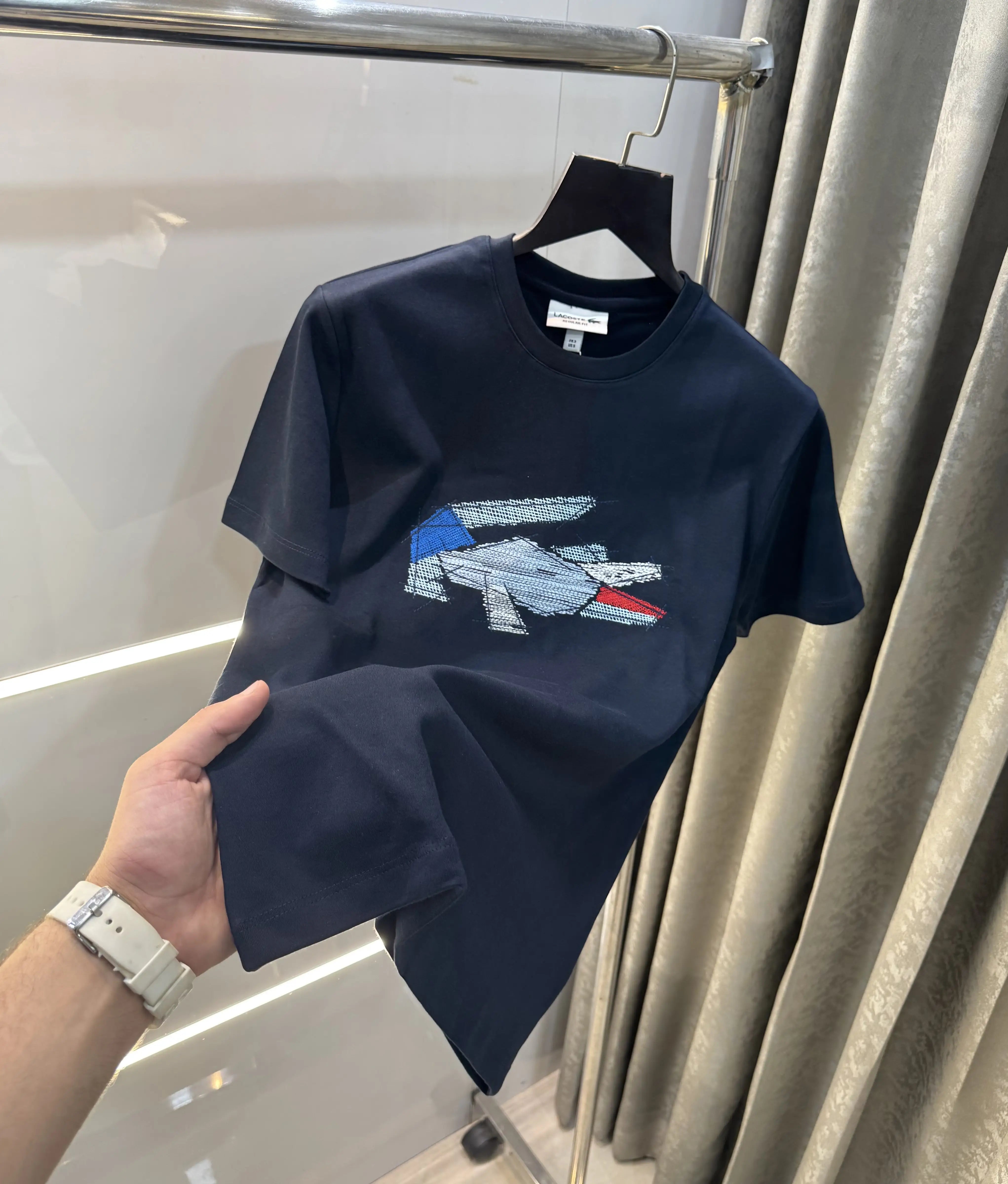 Lacost e Navy Blue Logo Work Premium T-Shirt Secondary image