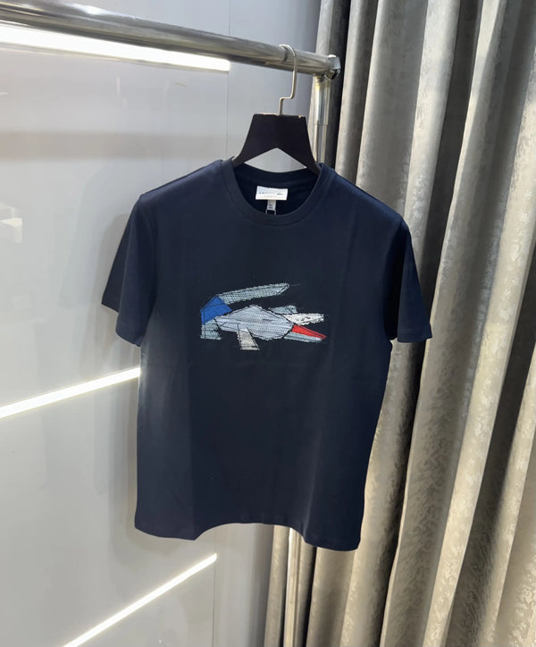 Lacost e Navy Blue Logo Work Premium T-Shirt