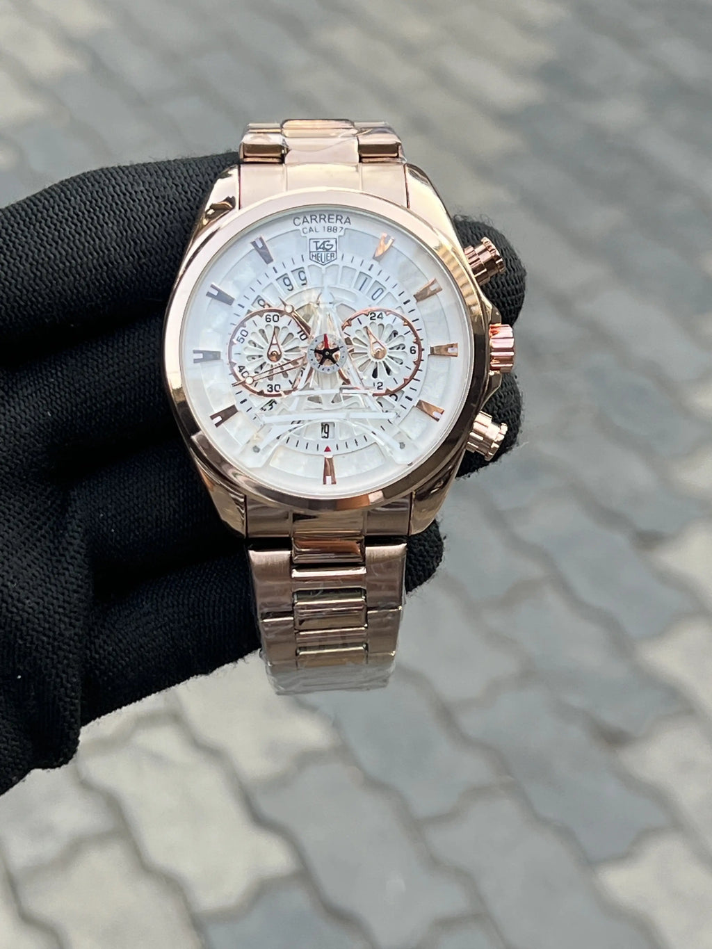 Tag Heuer Eiffel Tower Rose Gold White