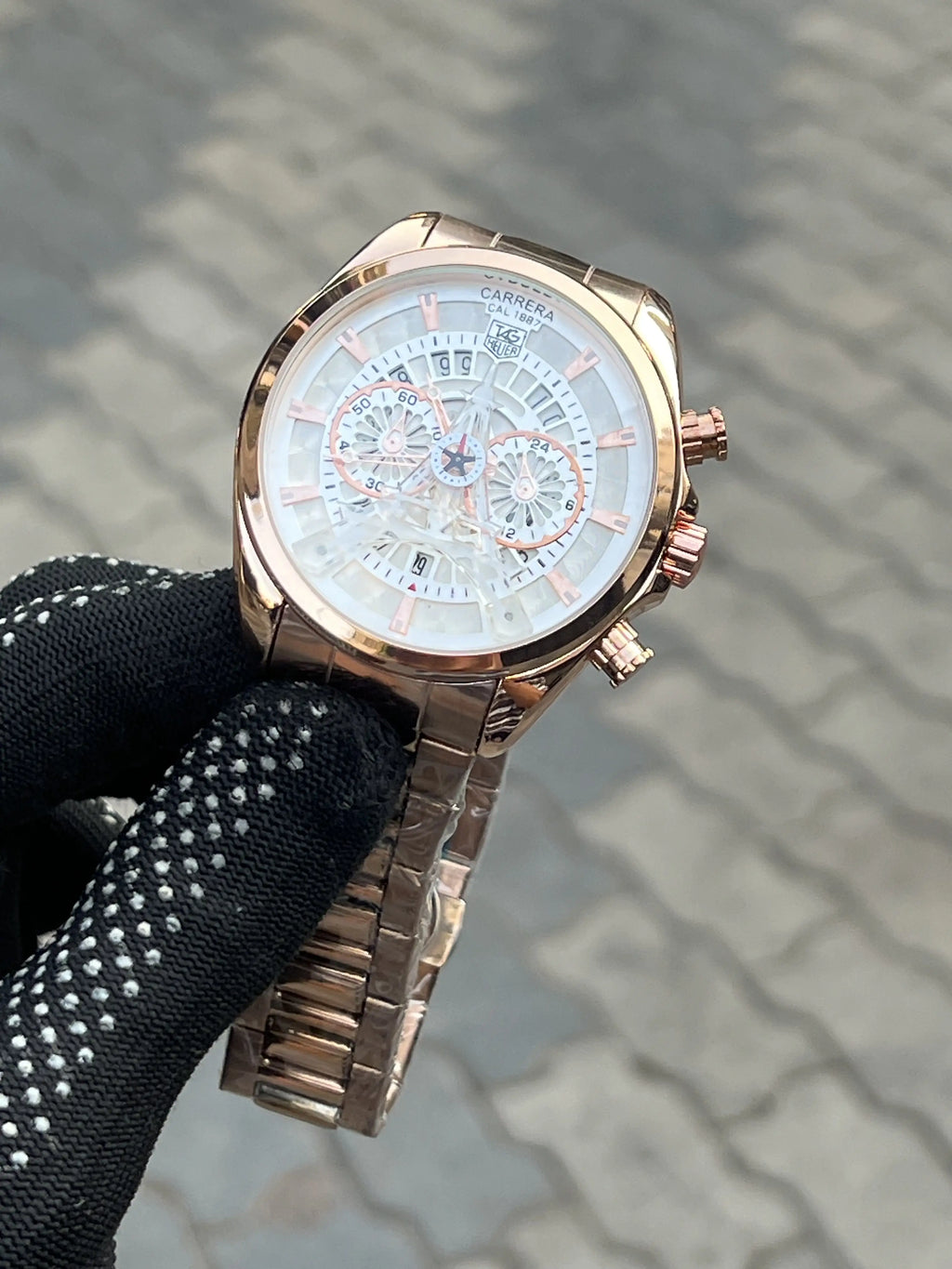 Tag Heuer Eiffel Tower Rose Gold White