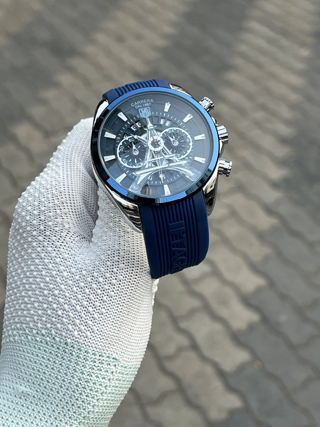 Tag Heuer Eiffel Tower Silicon Blue