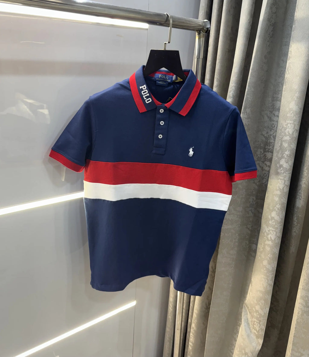 Ralph Lauren Navy Blue Embroidery Logo premium Polo T-shirt