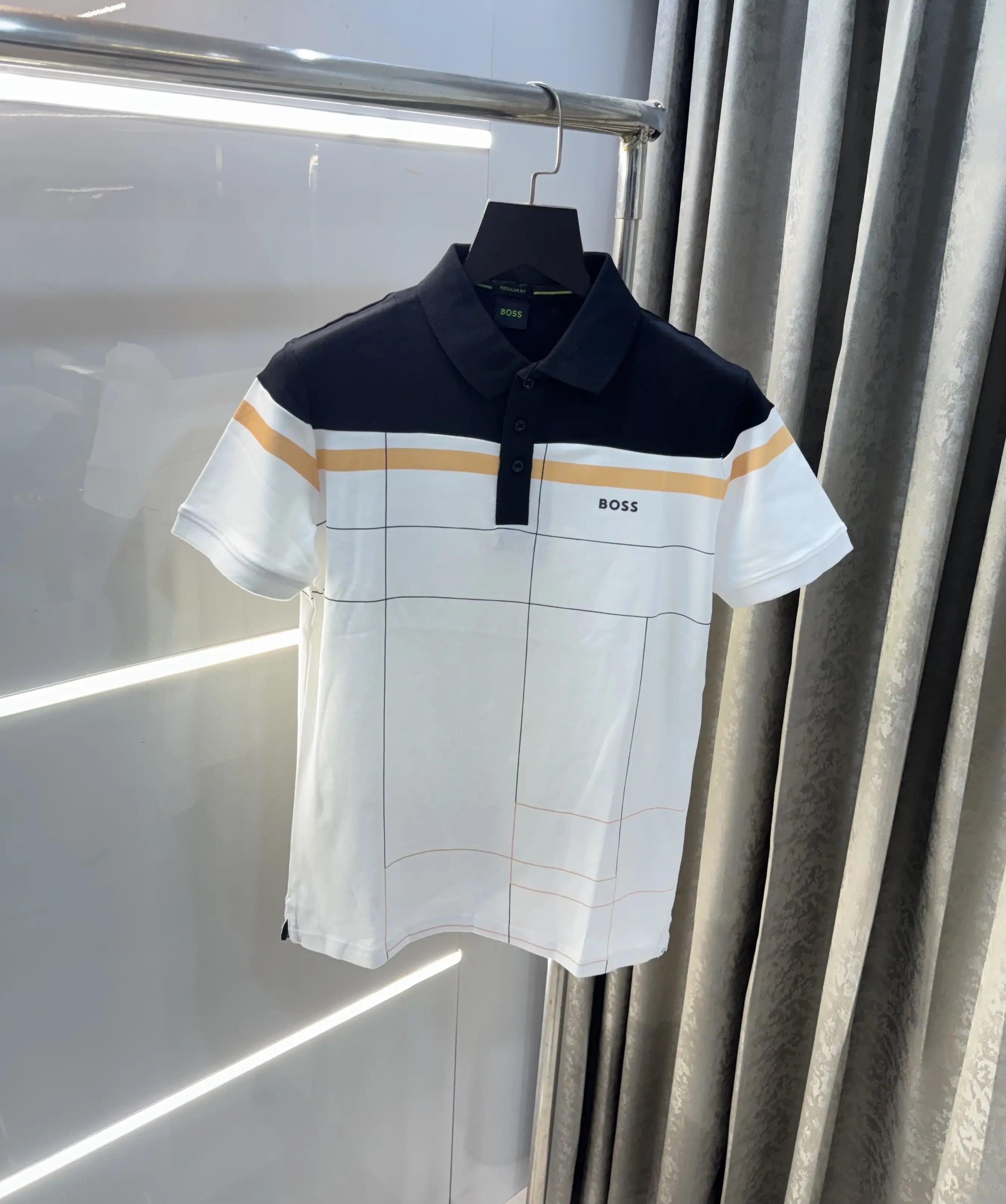 Hugo Boss White Premium Polo T-Shirt