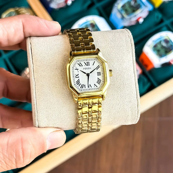 FOSSIL_LADIES_GOLD_WHITE