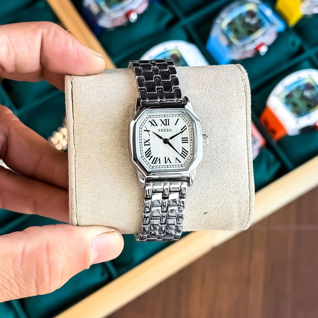 FOSSIL_LADIES_SILVER_WHITE