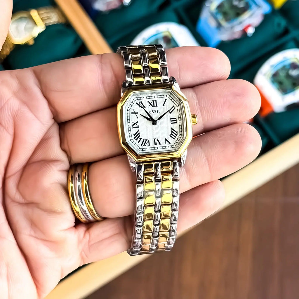 FOSSIL_LADIES_GOLD_TT_WHITE