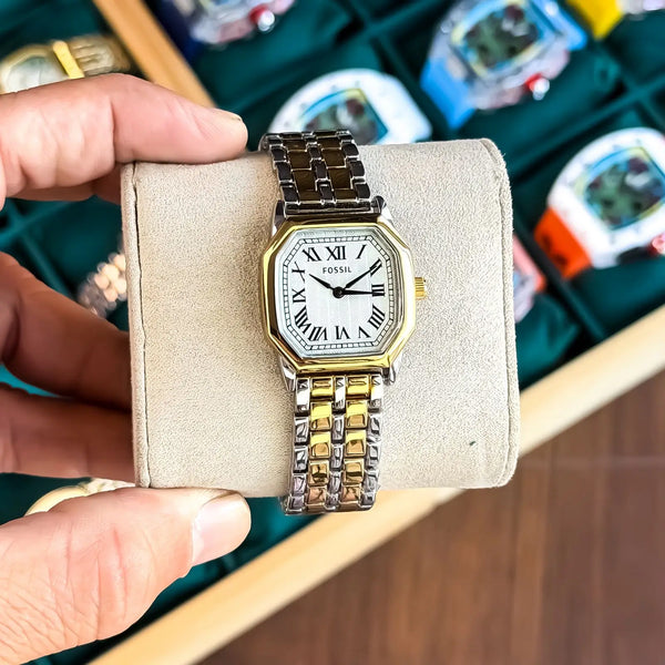 FOSSIL_LADIES_GOLD_TT_WHITE
