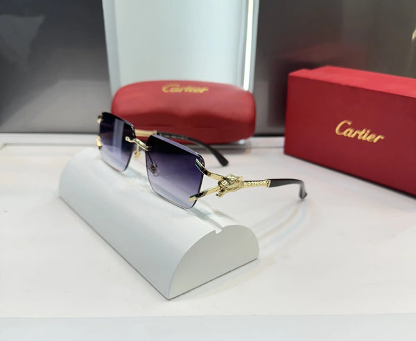 Cartie r Gold Dual Jaguar Premium Shades 003