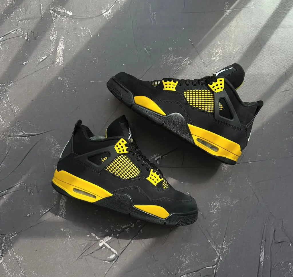 Nike Air Jordan Retro 4 THUNDER YELLOW (SEMI UA)