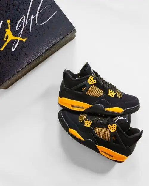 Nike Air Jordan Retro 4 THUNDER YELLOW (SEMI UA)